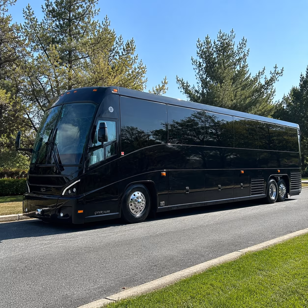 abilene charter bus rental exterior