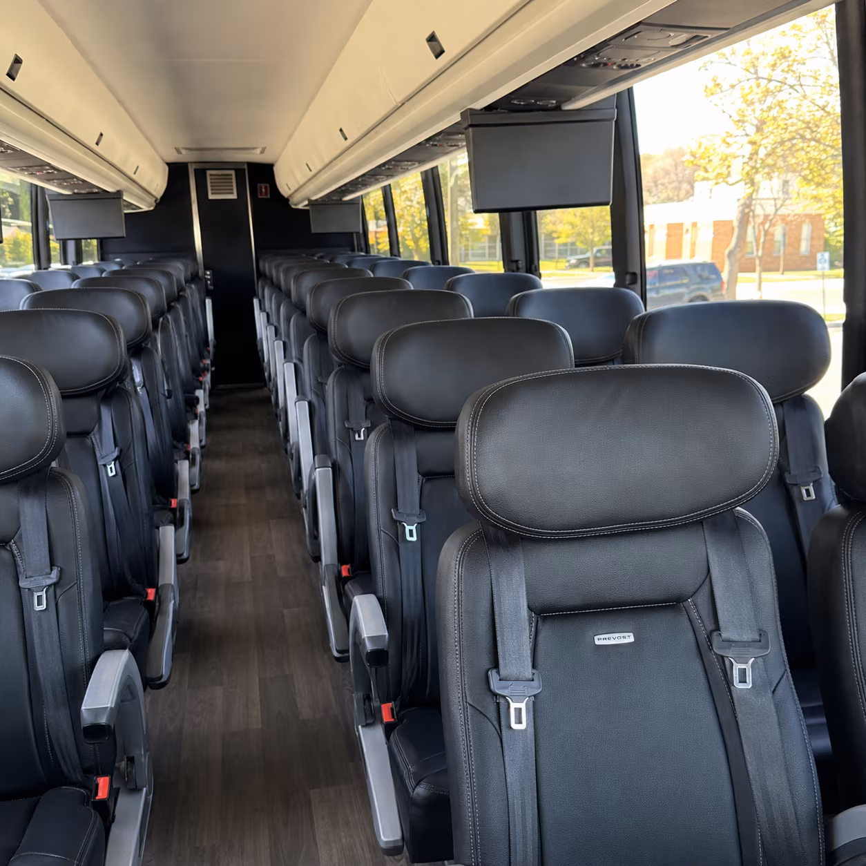 abilene charter bus rental interior