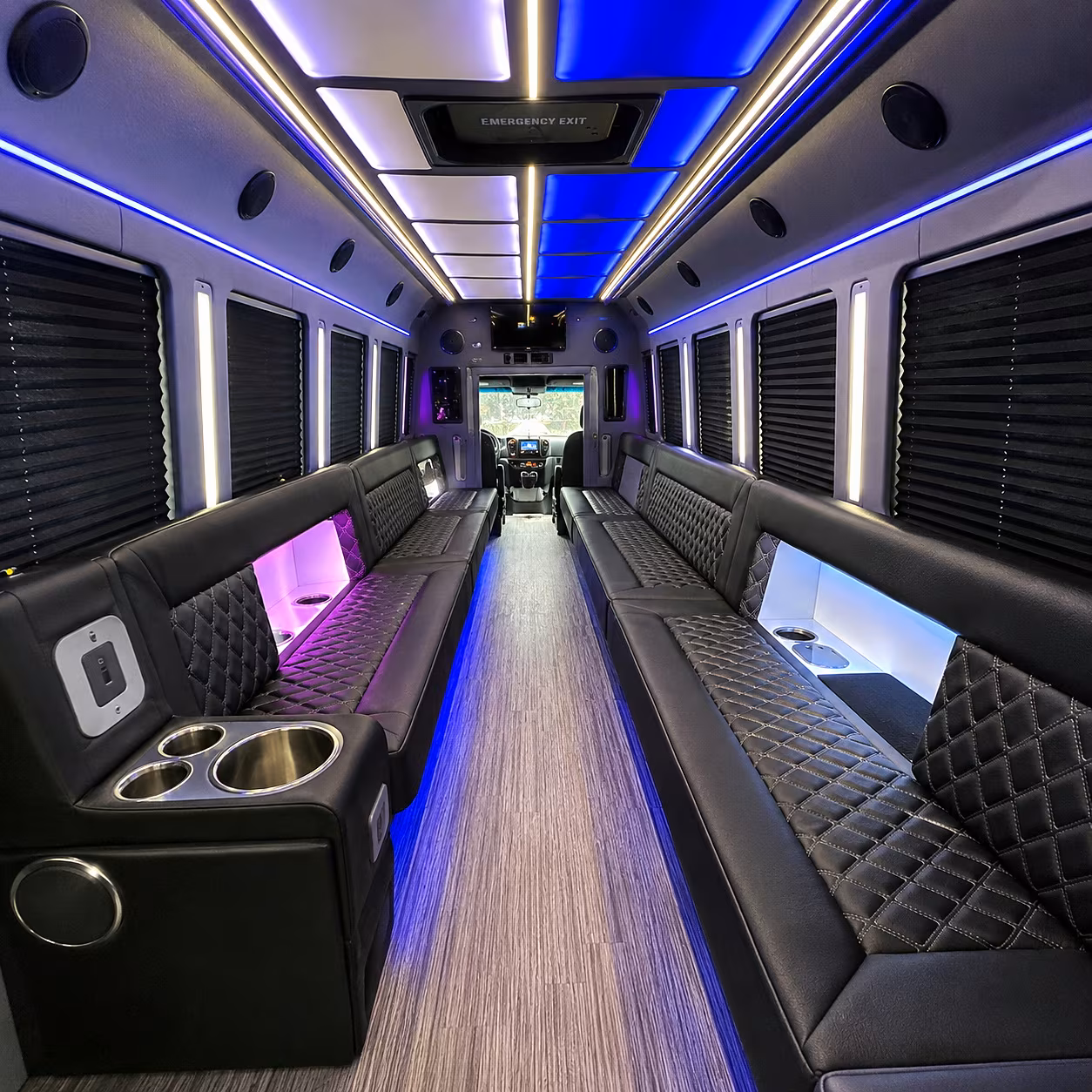 abilene party bus rental interior