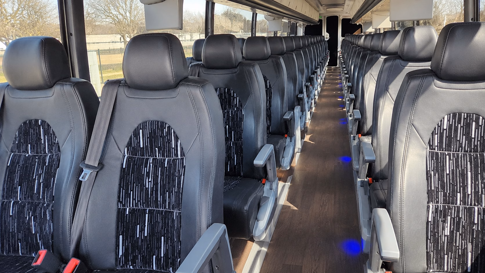 airport shuttle buses for out of town wedding guests flying into abi